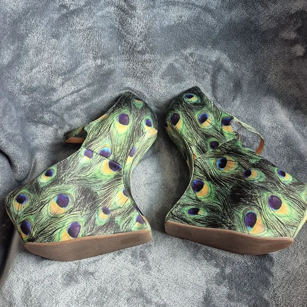 Jeffrey Campbell Havana Night Fab 6.5 Heel-less Platform